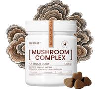 Pawpulse Formula Turkey Tail Mushroom for Dogs - Lipoma, Lumps & Bumps Defense - 7-in-1 Functional Immune Support with Reishi & Lion's Mane - Brain, Vitality, Gut Health & Longevity - 80 Soft Chews