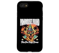 PAWRADISE FOUND PALM TREES PUPPY DREAMS happy holiday party Case for iPhone SE (2020) / 7/8