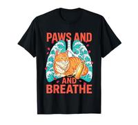 Paws and Breathe Ukiyo-e Cat Respiratory Therapist T-Shirt