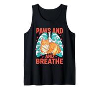 Paws and Breathe Ukiyo-e Cat Respiratory Therapist Tank Top