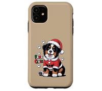Paws And Claus Funny Christmas Pun Cute Bernese Mountain Dog Case for iPhone 11