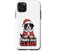 Paws And Claus Funny Christmas Pun Cute Bernese Mountain Dog Case for iPhone 11 Pro Max