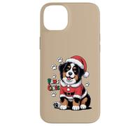 Paws And Claus Funny Christmas Pun Cute Bernese Mountain Dog Case for iPhone 14 Plus