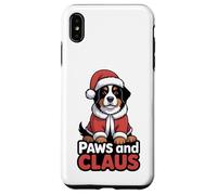 Paws And Claus Funny Christmas Pun Cute Bernese Mountain Dog Case for iPhone XS Max