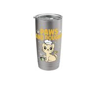 Paws and Doughs Cat Lover Baker Baking Stainless Steel Insulated Tumbler
