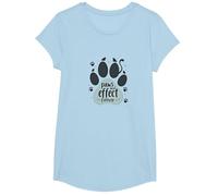 Paws and Effect Forever Pet Love Paw T-Shirt, Girls, Baby Blue, Small