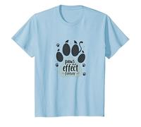 Paws and Effect Forever Pet Love Paw T-Shirt, Kids, Baby Blue, 8 Years