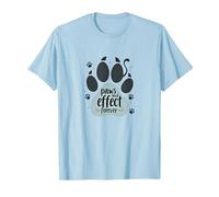 Paws and Effect Forever Pet Love Paw T-Shirt, Men, Baby Blue, L