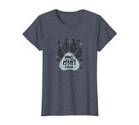 Paws and Effect Forever Pet Love Paw T-Shirt, Women, Heather Blue, L