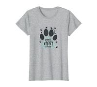 Paws and Effect Forever Pet Love Paw T-Shirt, Women, Heather Grey, L
