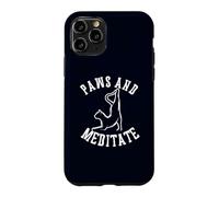 Paws and Meditate Yoga Lover Cat Mom Case for iPhone 11 Pro