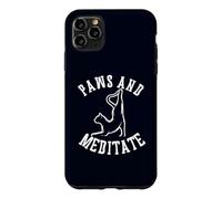 Paws and Meditate Yoga Lover Cat Mom Case for iPhone 11 Pro Max