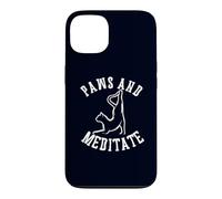 Paws and Meditate Yoga Lover Cat Mom Case for iPhone 13