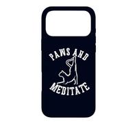 Paws and Meditate Yoga Lover Cat Mom Case for iPhone 17 Pro Max