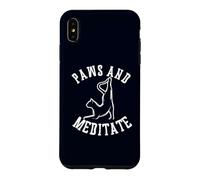 Paws and Meditate Yoga Lover Cat Mom Case for iPhone XS Max