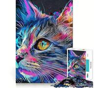 Paws And Paint 1000 Piece Jigsaw Puzzles for Teenagers Jigsaw Reason Skill Toy Shared Fun Tight Cut Wall Art Decor (50x75cm)