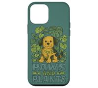 Paws and Plants Cute Cozy Nature Loving Animal Design Case for iPhone 12 mini