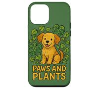 Paws and Plants Cute Cozy Nature Loving Animal Design Case for iPhone 12 mini