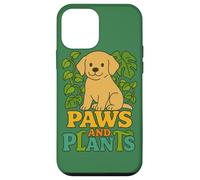 Paws and Plants Cute Cozy Nature Loving Animal Design Case for iPhone 12 mini