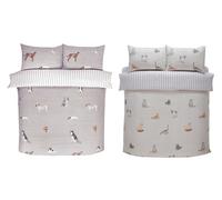 Paws and Purrfect Easy Care Duvet Sets: Double/Purrrfect-Natural