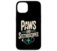 Paws And Stethoscopes Veterinary Vet Tech Life Case for iPhone 13