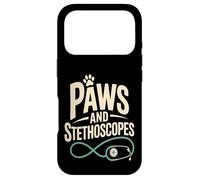 Paws And Stethoscopes Veterinary Vet Tech Life Case for iPhone 17 Pro