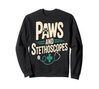 Paws And Stethoscopes Veterinary Vet Tech Life Sweatshirt
