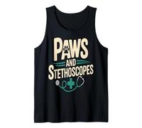 Paws and Stethoscopes Veterinary Vet Tech Life Tank Top