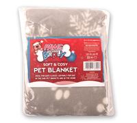 Paws Behavin' Badly Soft & Cosy Snowflake Blanket 70cm x 73cm