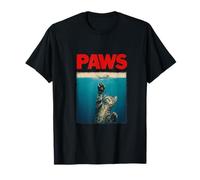 PAWS - Cat Reaching for a Fish Parody Graphic T-Shirt