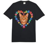 Paws Dye Heart Selkirk Rex Comfort Colors Adult Heavyweight T-Shirt