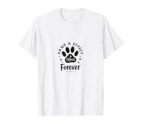 Paws & Effect Forever: Pet Love Paw T-Shirt, Men, White, XXL