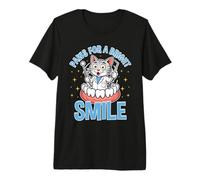 Paws for a Bright Smile Cat Dentist Dental Hygienist Premium T-Shirt