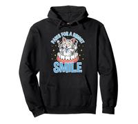Paws for a Bright Smile Cat Dentist Dental Hygienist Pullover Hoodie