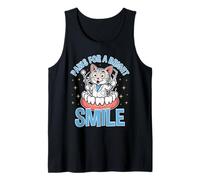 Paws for a Bright Smile Cat Dentist Dental Hygienist Tank Top