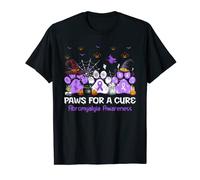 Paws For A Cure Fibromyalgia Awareness Halloween T-Shirt