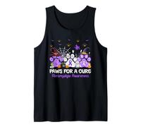 Paws for A Cure Fibromyalgia Awareness Halloween Tank Top