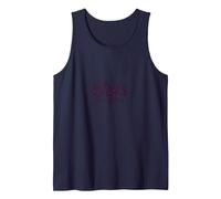 Paws for Effect: Playful Cat Lover Logo Tank Top, Men, Navy, L