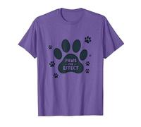Paws for Effect: Playful Pet Lover T-Shirt, Men, Purple Heather, X-Large