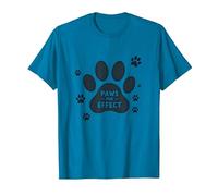 Paws for Effect: Playful Pet Lover T-Shirt, Men, Sapphire Blue, 3X-Large