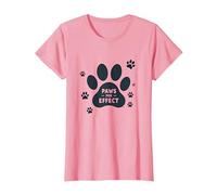 Paws for Effect: Playful Pet Lover T-Shirt, Women, Pink, XXL