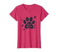 Paws for Effect: Playful Pet Lover T-Shirt, Women, Red Heather, Large