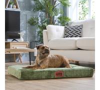 Slumberdown Orthopedic Dog Bed Medium - Supportive, Cushioned & Washable Crate Mattress for Dogs & Cats | UK-Made, Joint & Pressure Relief, Edge-to-Edge Support, Grey