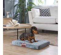 Slumberdown Orthopedic Small Dog Bed - Supportive, Cushioned & Washable Crate Mattress for Dogs & Cats | UK-Made, Joint & Pressure Relief, Edge-to-Edge Support, Grey