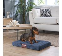 Slumberdown Orthopedic Small Dog Bed - Supportive, Cushioned & Washable Crate Mattress for Dogs & Cats | UK-Made, Joint & Pressure Relief, Edge-to-Edge Support, Navy