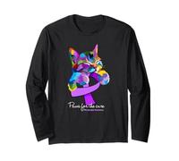 Paws for the Cure Fibromyalgia Awareness Long Sleeve T-Shirt
