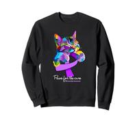 Paws for the cure fibromyalgia awareness Sweatshirt