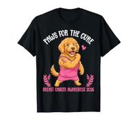 Paws for The Cure Goldendoodle Breast Cancer Awareness 2026 T-Shirt