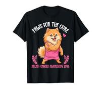 Paws for The Cure Pomeranian Breast Cancer Awareness 2026 T-Shirt