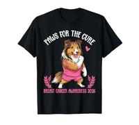 Paws for The Cure Sheltie Dog Breast Cancer Awareness 2026 T-Shirt